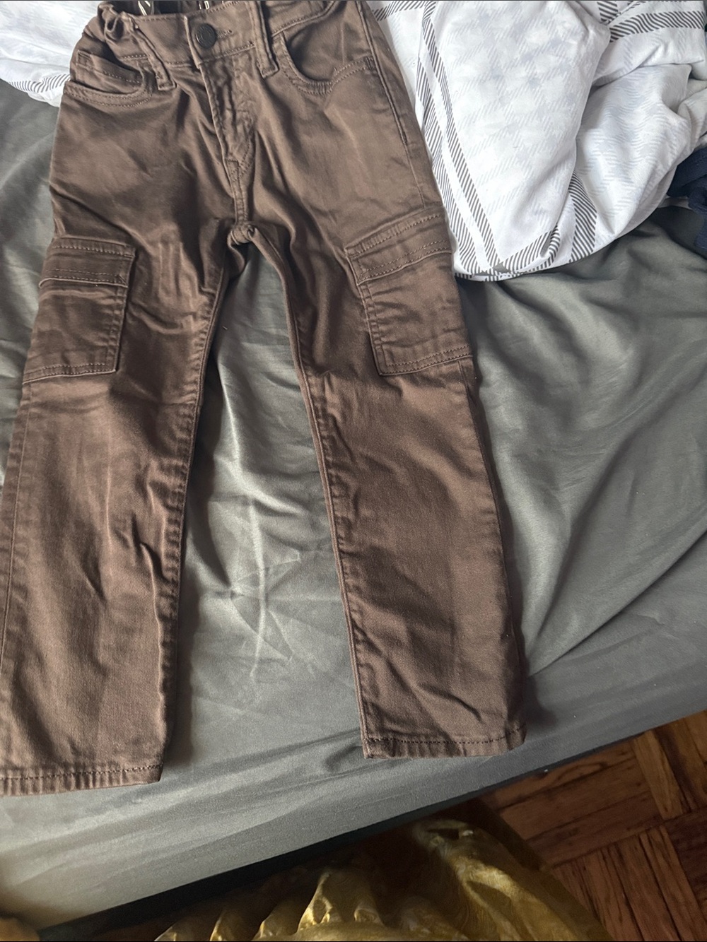 Boy's Brown Cargo Pants